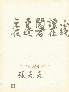 免费阅读小说此夜逢君在线阅读全文