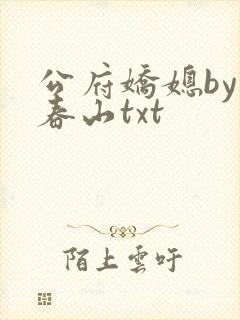 公府娇媳by浅春山txt