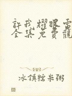 许我耀眼电视剧全集免费观看第十八集