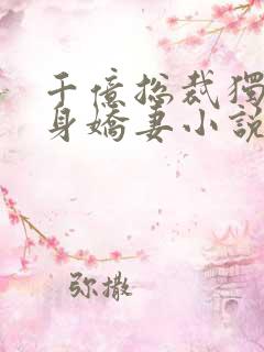 千亿总裁独宠替身娇妻小说阅读