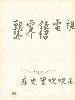 朝雪录电视剧分集介绍