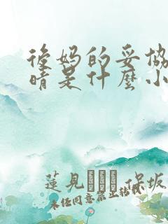 后妈的妥协陈雅晴是什么小说