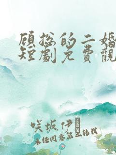 顾总的二婚娇妻短剧免费观看