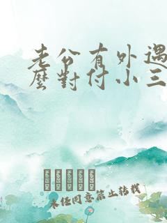 老公有外遇该怎么对付小三