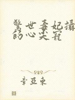 惊世毒妃摄政王的心尖宠