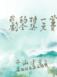 我的特一营电视剧全集免费收看