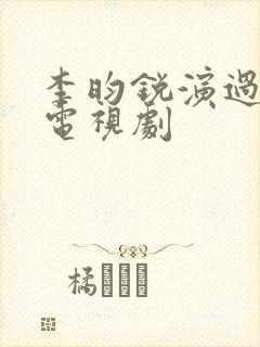 李昀锐演过哪些电视剧