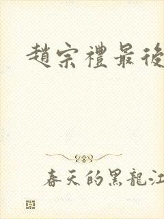 赵宗礼最后结局