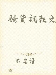 骚货调教文