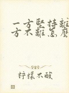 一方坚持离婚一方不离怎么办