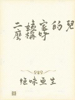 二姨家的儿子怎么称呼