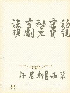 没有秘密的你电视剧免费观看全集