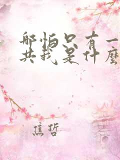 哪怕只有一天你共我是什么歌