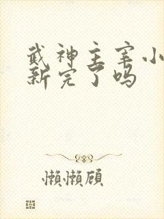 武神主宰小说更新完了吗