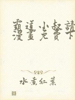 霸道小叔请轻撩漫画免费下拉式未删减