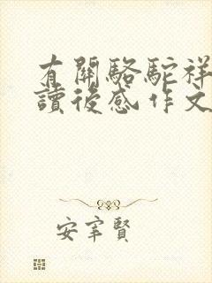 有关骆驼祥子的读后感作文初中生