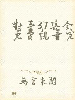 对手37集全集免费观看完整版高清