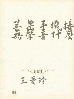 苹果手机接电话无声音什么原因