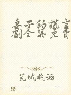 妻子的谎言电视剧全集免费