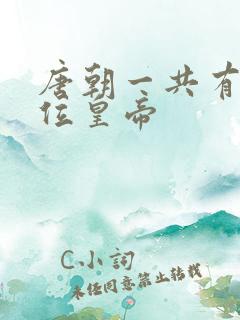 唐朝一共有多少位皇帝