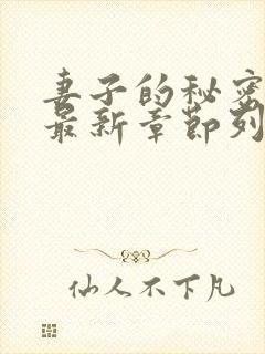 妻子的秘密往事最新章节列表