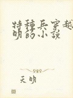 特种兵穿越回大明的小说