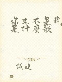 你又不是我的谁是什么歌