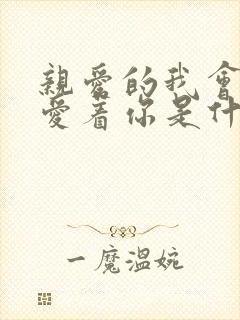 亲爱的我会好好爱着你是什么歌