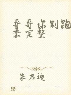 哥哥你别跑第二季完整