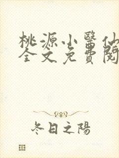 桃源小医仙小说全文免费阅读