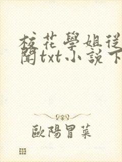 校花学姐从无绯闻txt小说下载