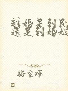 离婚是到民政局还是到婚姻登记处