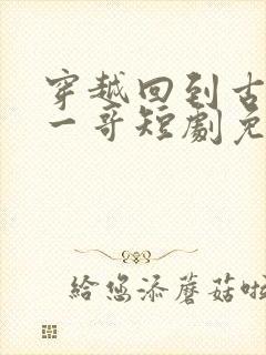 穿越回到古代当一哥短剧免费观看