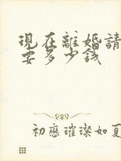 现在离婚请律师要多少钱