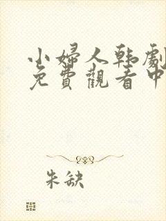 小妇人韩剧全集免费观看中文版