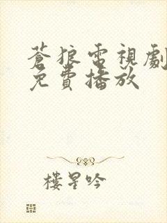 苍狼电视剧全集免费播放