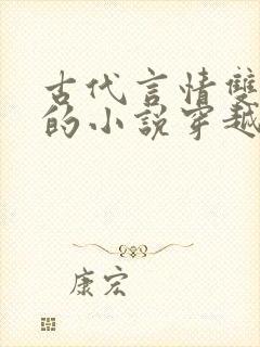 古代言情双男主的小说穿越