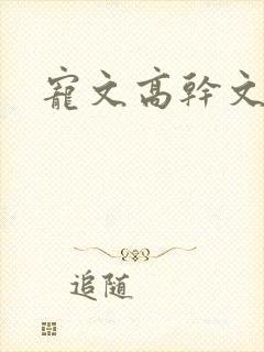 宠文高干文推荐