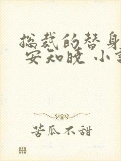 总裁的替身前妻 安知晓 小说