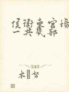 侯卫东官场笔记一共几部