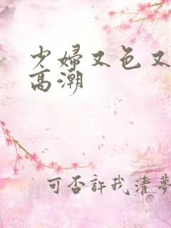 少妇又色又爽又高潮