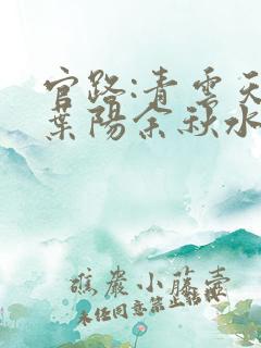 官路:青云天骄叶阳余秋水全本阅读