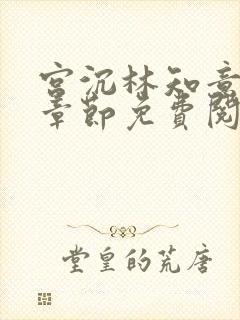 宫沉林知意最新章节免费阅读