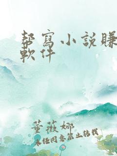 帮写小说赚钱的软件