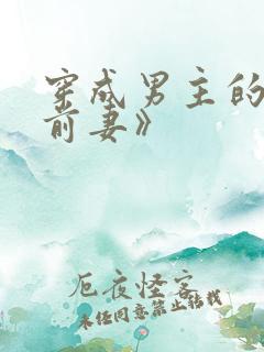 穿成男主的炮灰前妻》