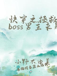 快穿之拯救黑化boss男主未删减
