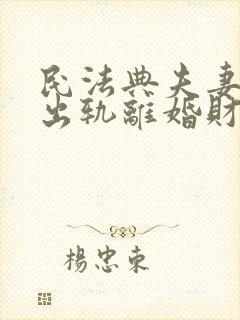 民法典夫妻一方出轨离婚财产怎么处理