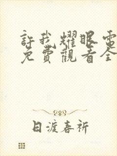 许我耀眼电视剧免费观看全部15集