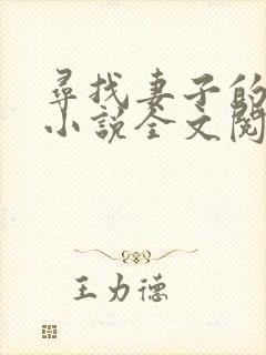 寻找妻子的秘密小说全文阅读