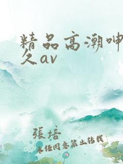 精品高潮呻吟久久av
